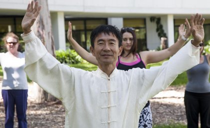  UQ’s Dr Xin Liu’s Tai Chi-based exercise program targets obese people suffering depression, anxiety and stress.